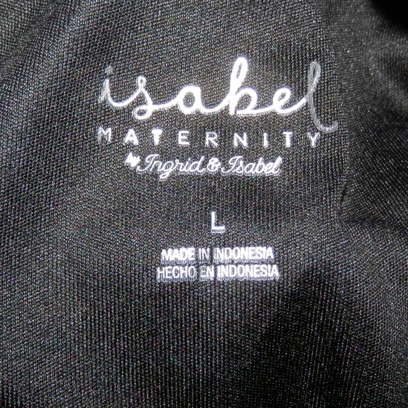 Ingrid & Isabel Maternity L Colorblock Tee E596 - Picture 8 of 8